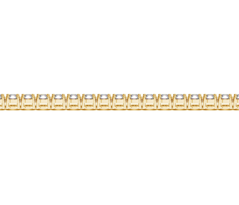 Lab Grown Round Diamond Tennis Bracelet in 14k Yellow Gold (7 cctw F/G  VS2/SI1)