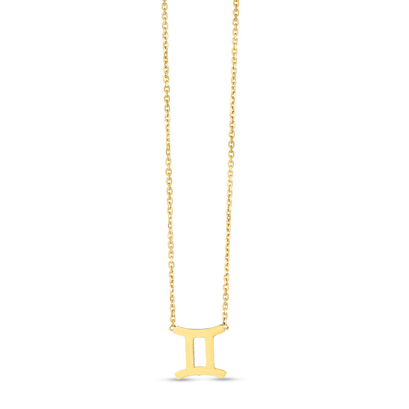 14K Yellow Gold Gemini Necklace