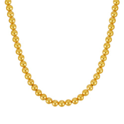 14k Yellow Gold Bead Chain (8mm)