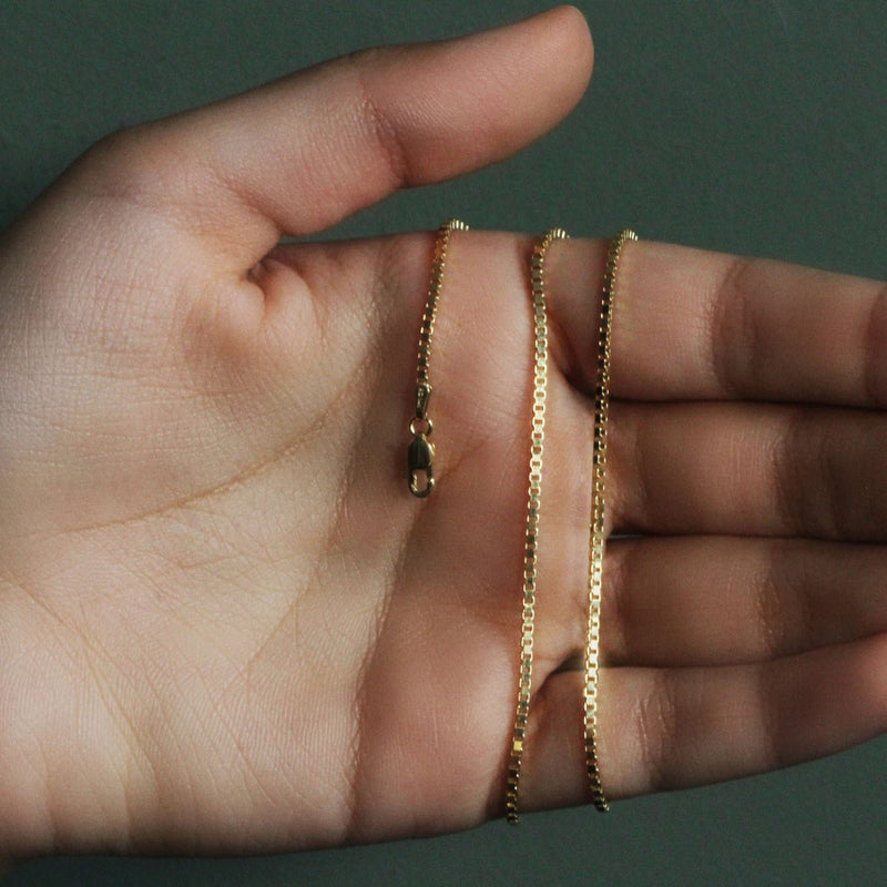 14K Yellow Gold Classic Box Chain (1.7 mm)